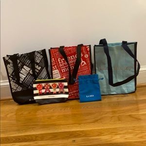 Gift bag galore!! Lululemon, Sephora, Bluemercury